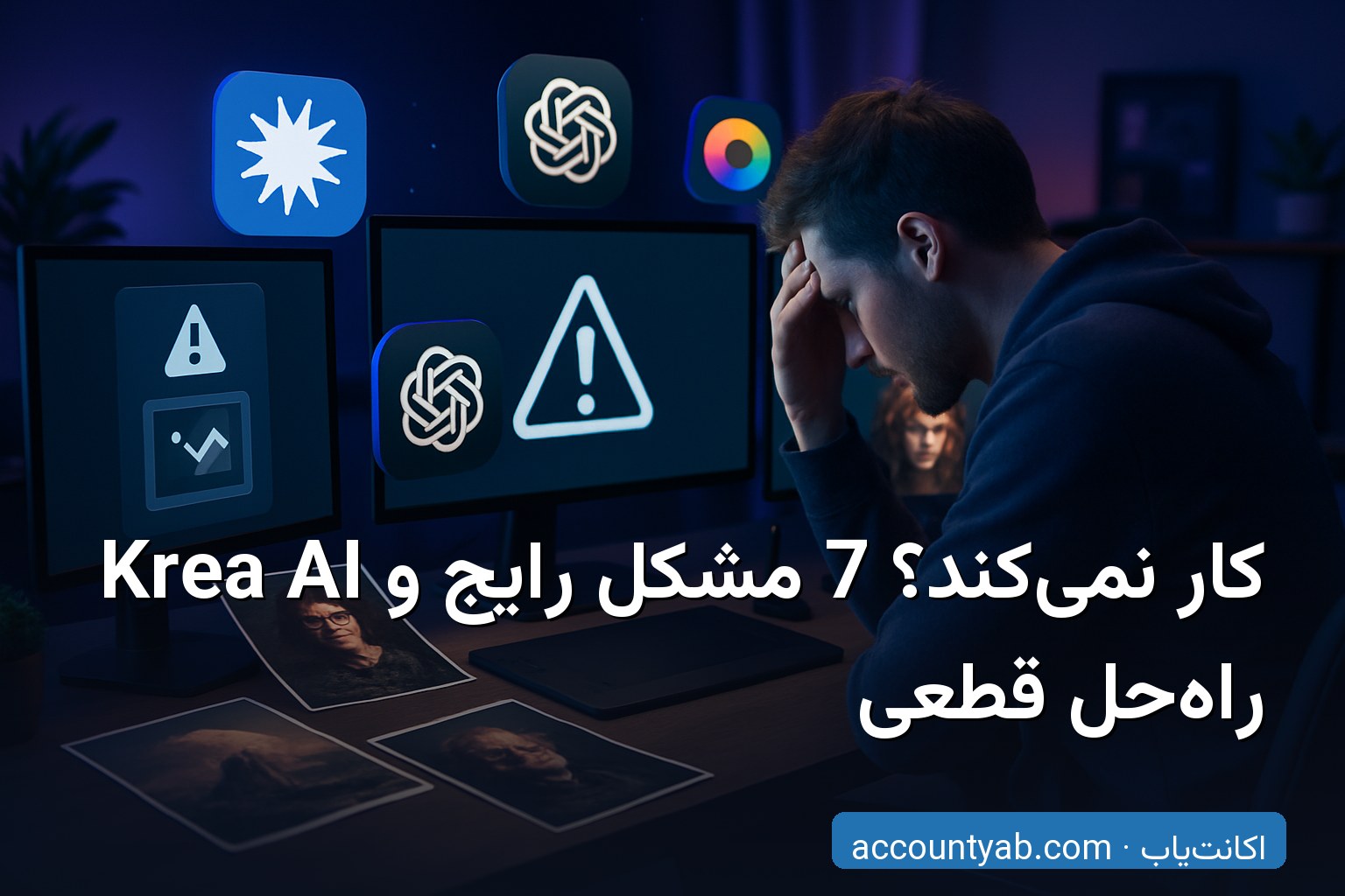 راهنمای حل مشکلات Krea AI برای کاربران ایرانی - رفع خطاهای رایج تولید تصویر هوش مصنوعی
