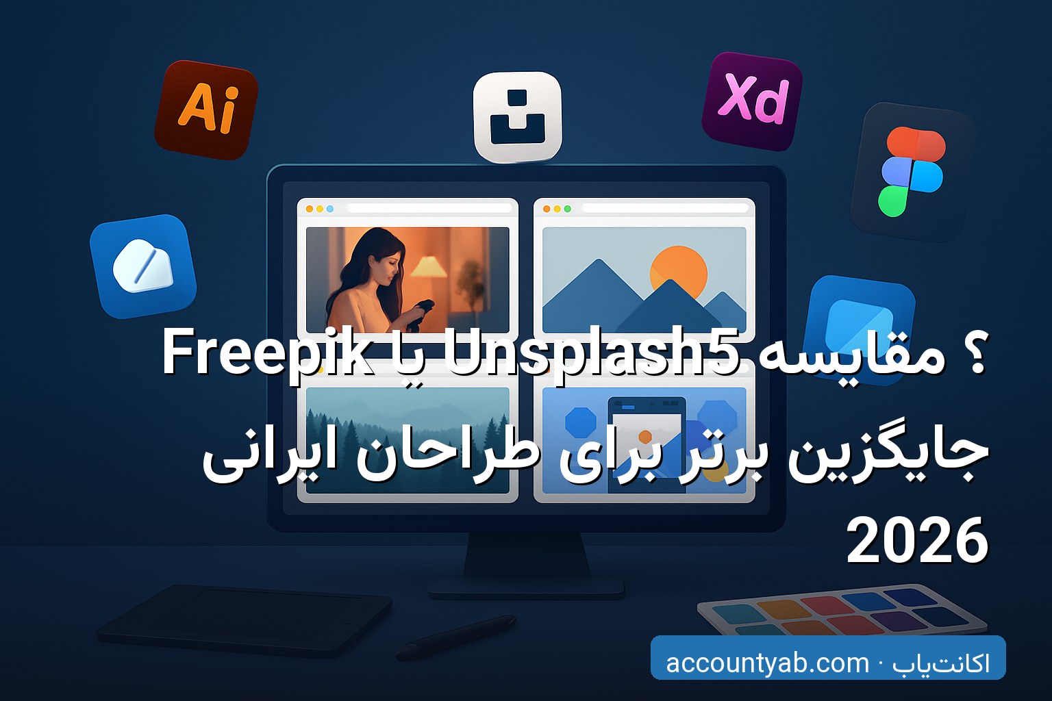 مقایسه بهترین جایگزین Freepik برای طراحان ایرانی در 2026