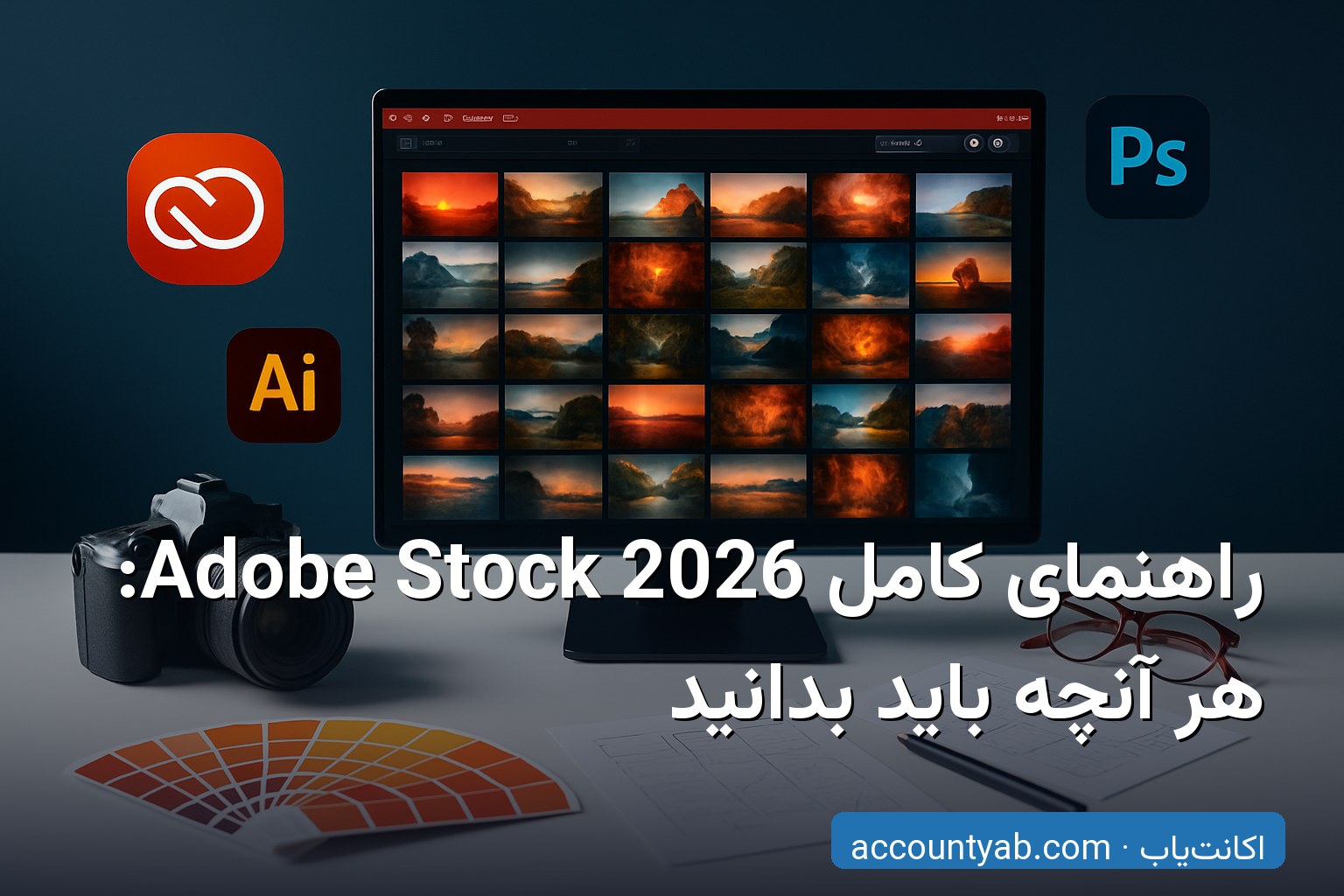 راهنمای کامل اکانت Adobe Stock - دسترسی به میلیون‌ها تصویر و ویدیوی حرفه‌ای