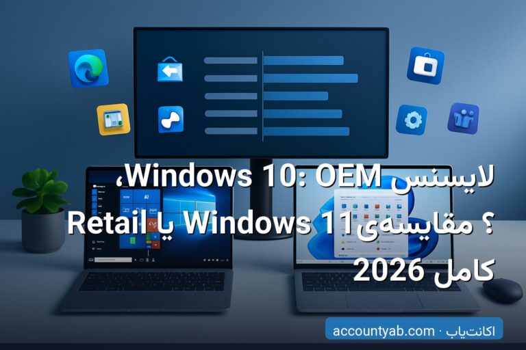 لایسنس Windows 10: OEM، Retail یا Windows 11؟ مقایسه‌ی کامل 2026